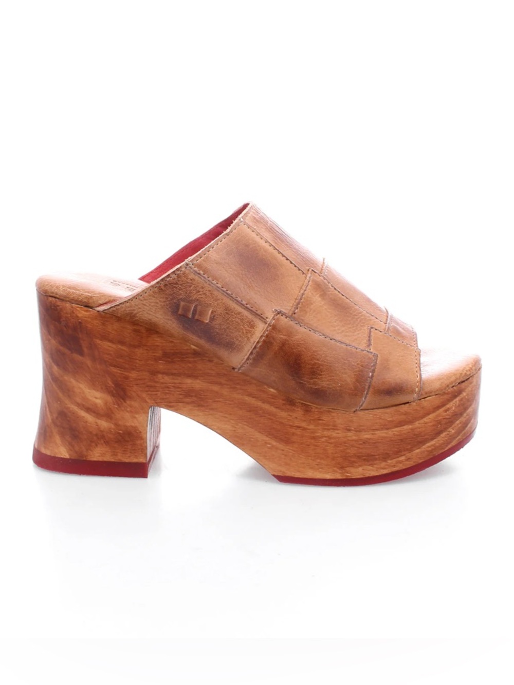 Bed Stu Vanquish Platform Heels Sandals Tan Rustic NEW - Picture 2 of 8